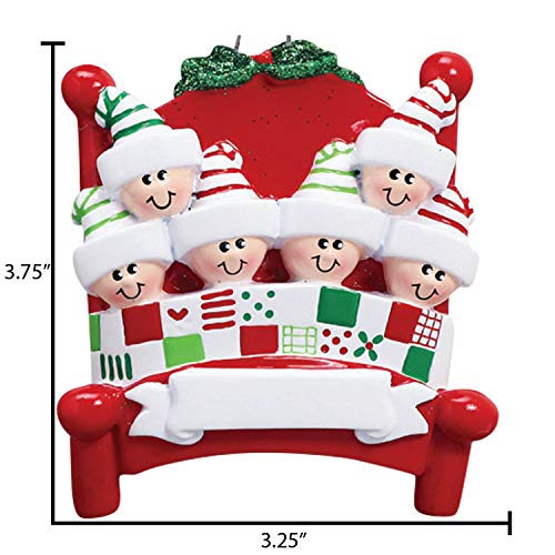 Bedtime Family of 6 Ornament 2026 Personalized Family Christmas Ornaments 2026