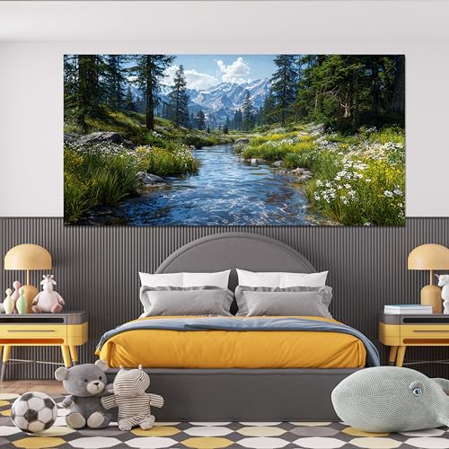 Large Canvas Wall Art Decor Picture For Living Room Nature Wall Art 29"x58"