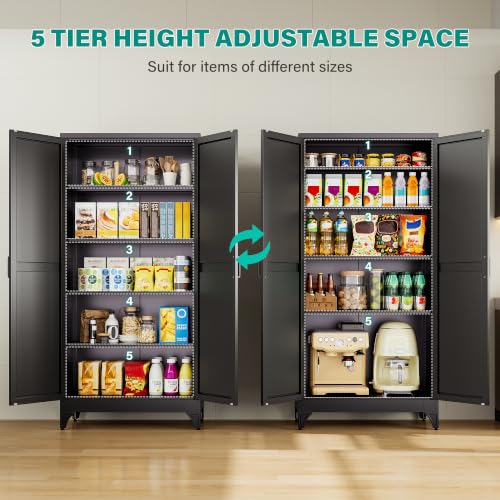 Wide & Deep Pantry Storage Cabinets