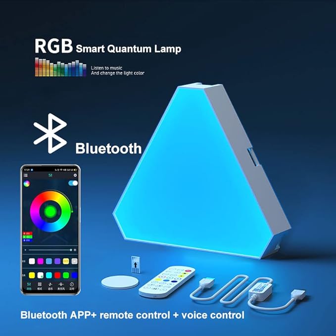 WiFi Bluetooth 5V USB Triangle Lamps Quantum Atmosphere LED Night Light