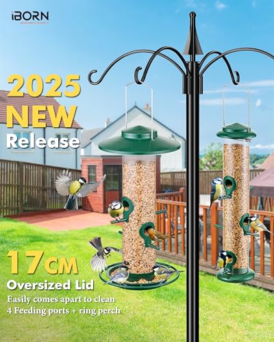 Bird Feeders for Outdoors Metal Chew Resistant