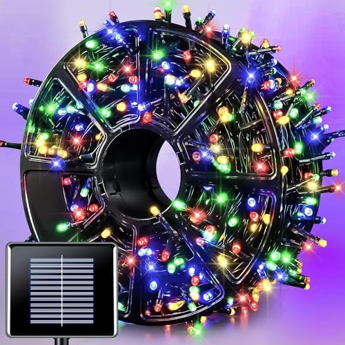 600 LED Solar Christmas Lights Outdoor (2 Count)