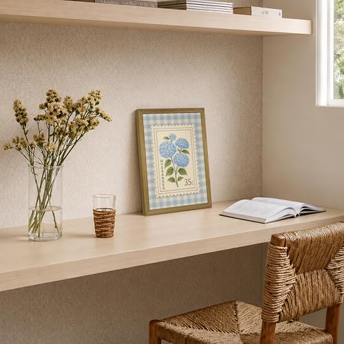 Framed Blue Hydrangea Canvas Wall Art