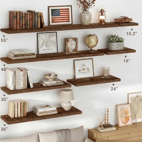 36" Floating Shelves 10 inch Deep (2 Count)