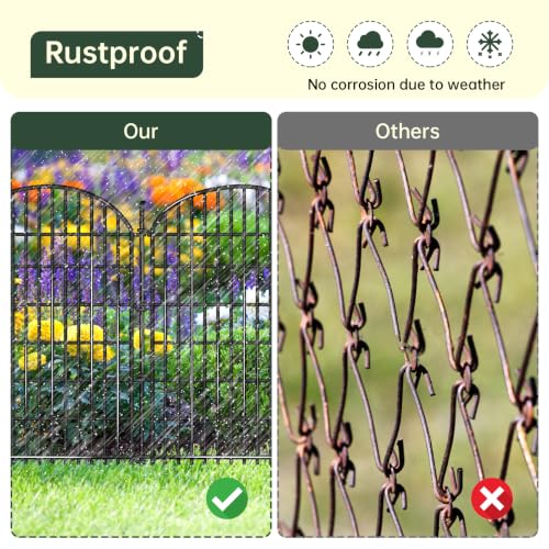 15 Panels No Dig Decorative Garden Fence (15 Count)