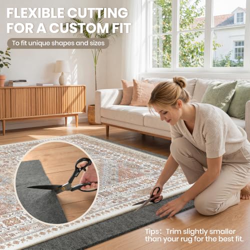 Protective Cushioned Rug Pad 8x10