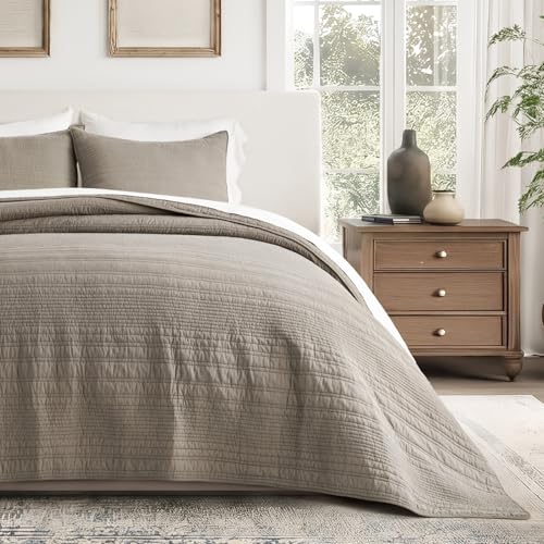 HOME 100% Cotton Quilt Set Oversized Cal King