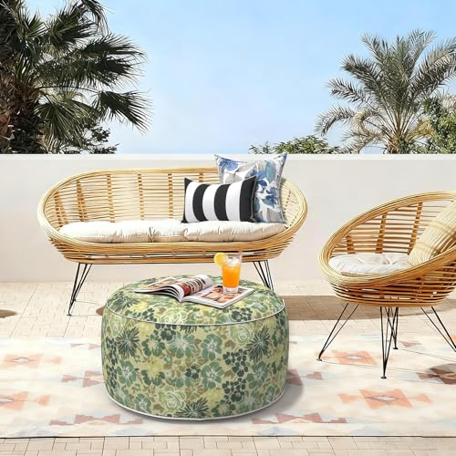 Inflatable Stool Ottoman Footrest with Handle