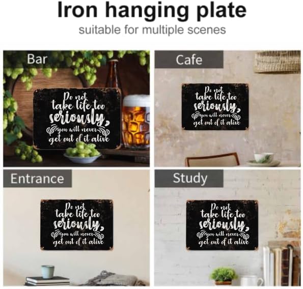 Metal Sign Barn Time Is the Best Time. Tin Sign Decor Retro Wall Decor For Home Coffee Bar Funny Aluminum Sign 8x12 inch