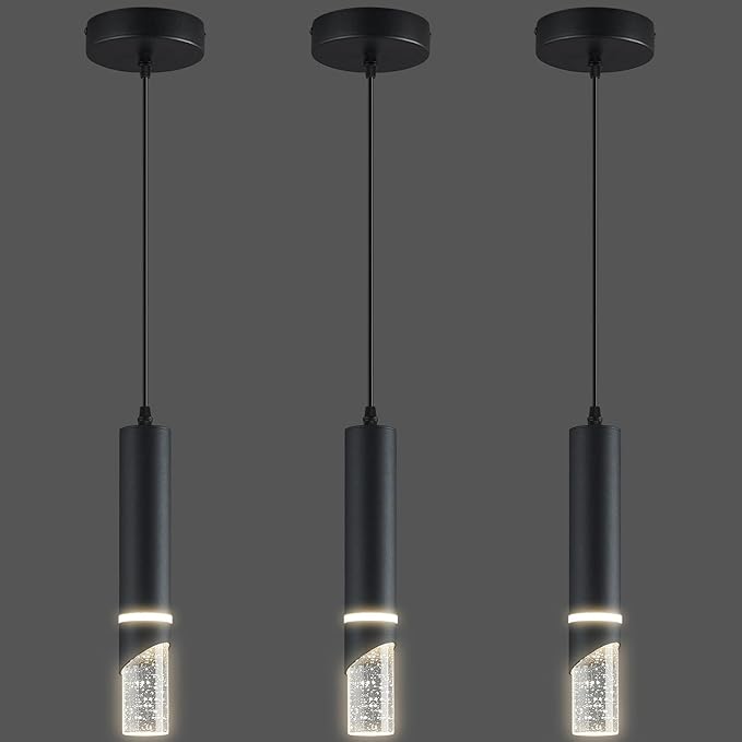 Modern Dimmable Led Pendant Lights Kitchen Island, Sink 6w LED Crystal