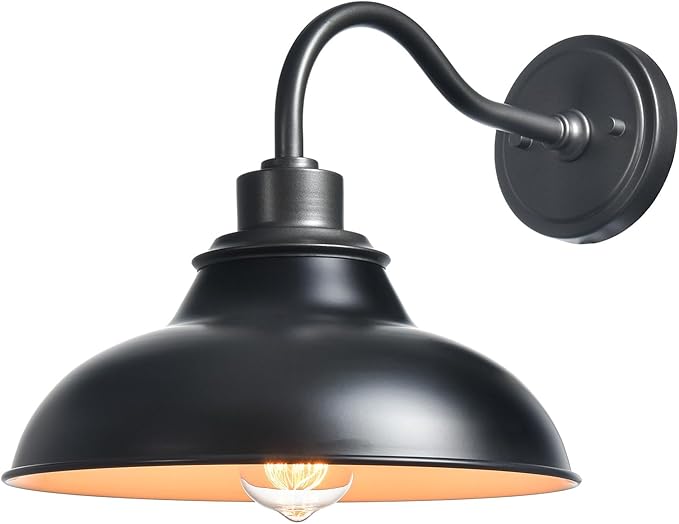 HYDELITE Black Wall Sconce Farmhouse Wall Light Modern Sconces Wall Lighting