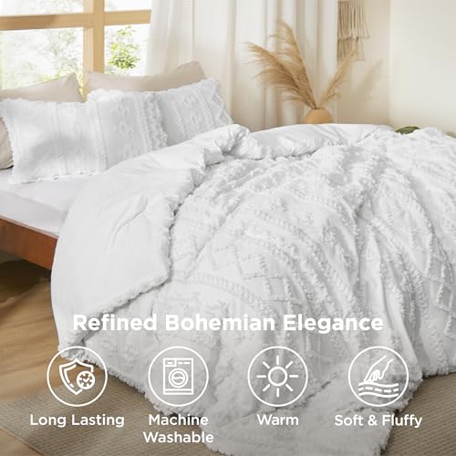 Tufted Boho Comforter Set California King