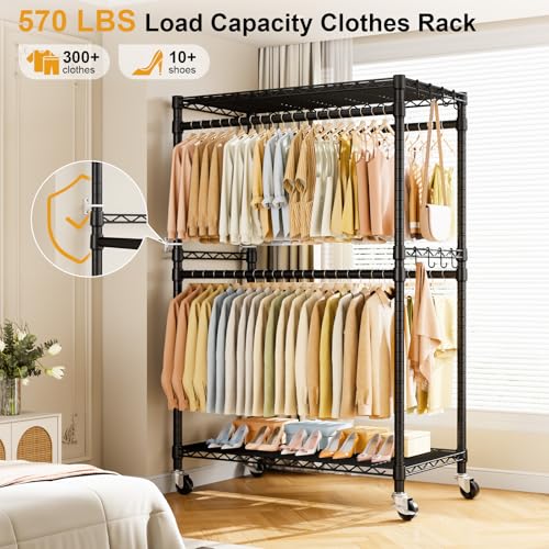 Rolling Clothes Rack