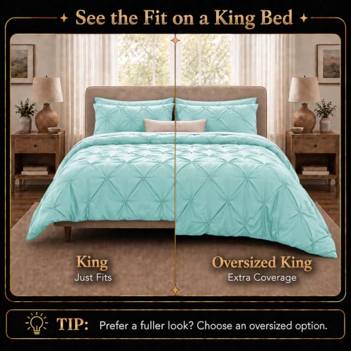 King Size Comforter Set Spa Blue