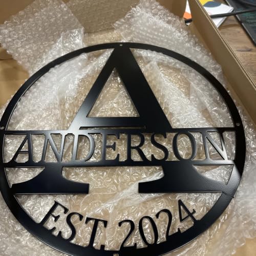 Personalized Metal Monogram Sign