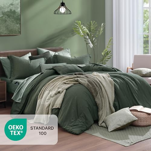 Twin XL Comforter Set Deep Forest Bed in a Bag 5 Pieces for Dorm