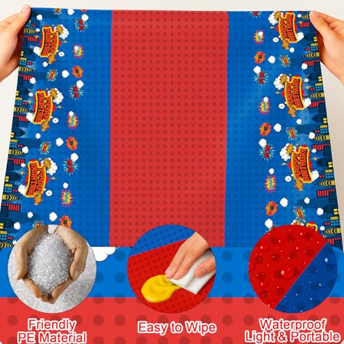 6 Piece Party Tablecloth Rectangle Table Covers for Birthday Party Decorations