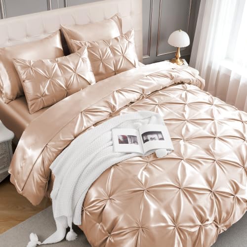 Satin Comforter Set Oversized Queen