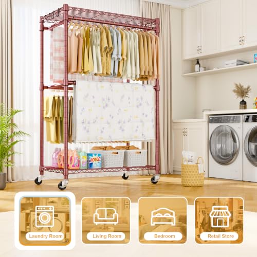 Rolling Clothes Rack