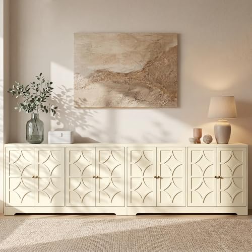 112'' Sideboard Buffet Cabinet with Storage