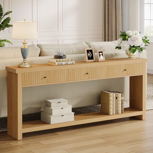 70.9 inch Console Table with 3 Drawers