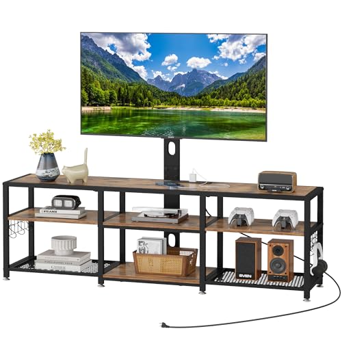 TV Stand with Mount and Power Outlets