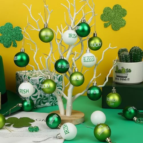 24 Pcs St. Patrick’s Day Hanging Ornaments for Tree Decorations (24 Count)