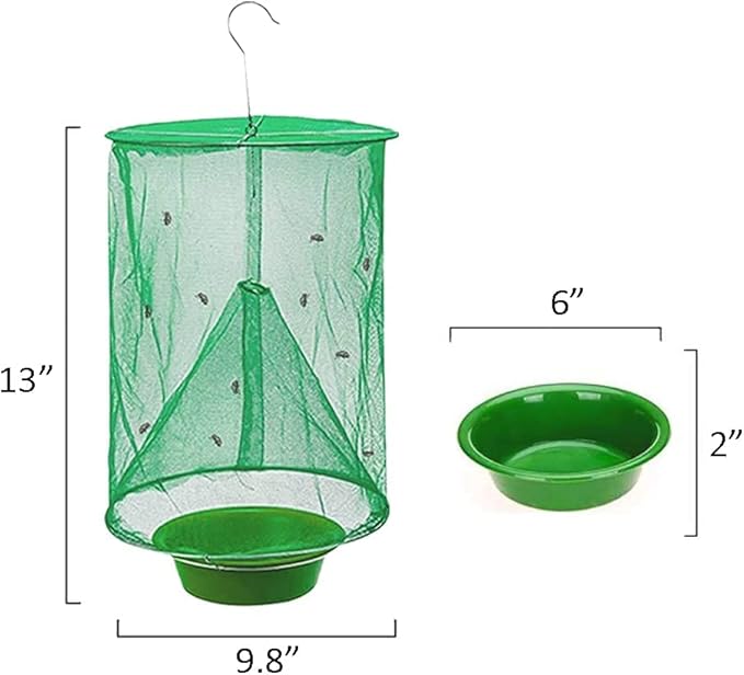 Ranch Hanging Catcher, Cage Catcher for Indoor and Outdoor, Family Farms, Park (6 Pack)