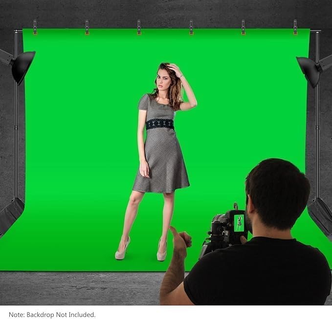 Neewer Photo Studio Backdrop Support System, 10ft/3m Wide 6.6ft/2m High