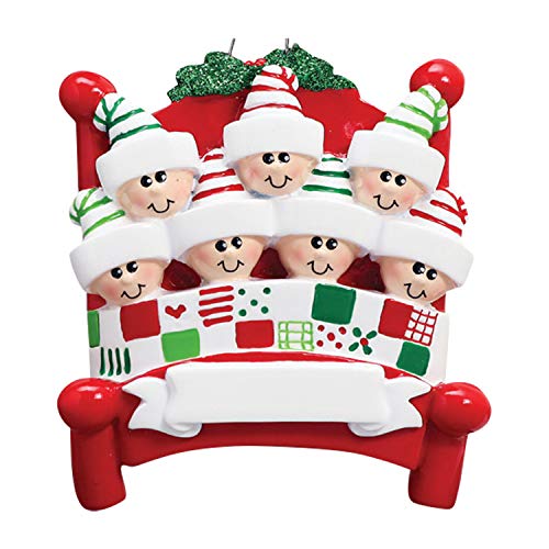 Bedtime Family of 7 Ornament 2026 Personalized Family Christmas Ornaments 2026