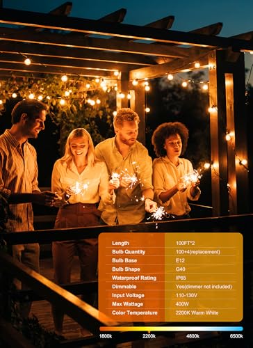 Outdoor String Lights (2 Count)