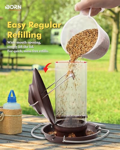 Bird feeders for Outdoors Metal Chew Resistant