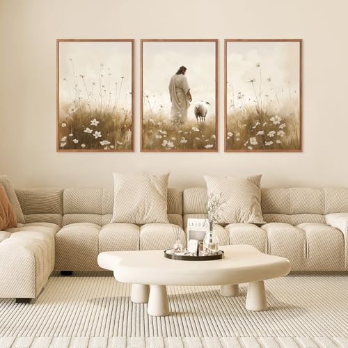 Christian Religious Scripture Prints Jesus Wall Art Set