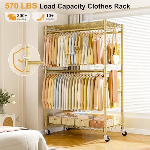 Rolling Clothes Rack