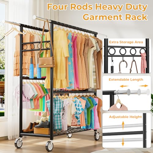 Heavy Duty Clothes Rack Load 1060LBS