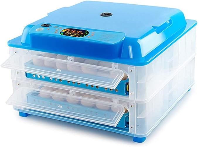 128 Eggs Incubators Automatic Turning, Poultry Hatcher Digital Temperature Control for Chickens Ducks Birds Family Use,