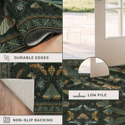 Washable Insect 2x8 Long Runner Rug for Hallway (16 Sq Ft)