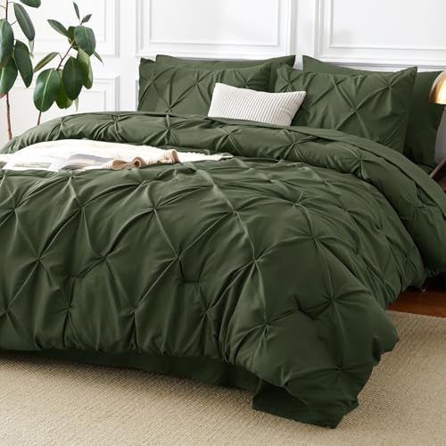 Oversized Queen Comforter Set Olive Green