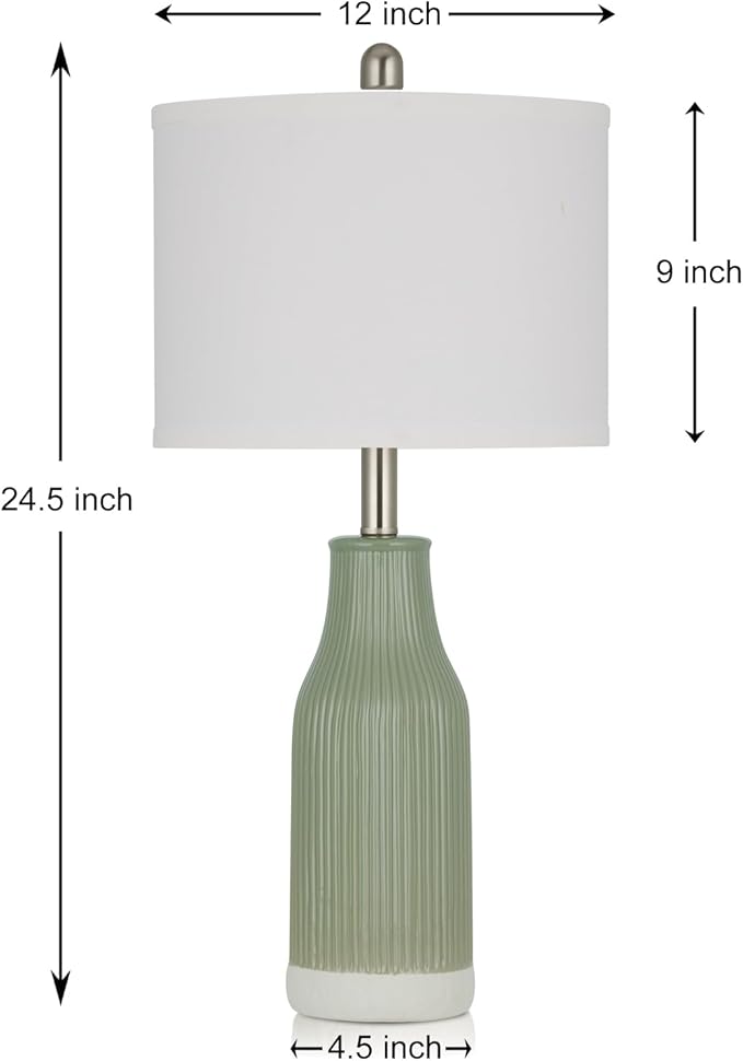 24.5" Modern Ceramic Table Lamp