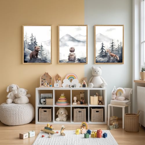 Woodland Boy Nursery Wall Art Set of 3 (3 Count)