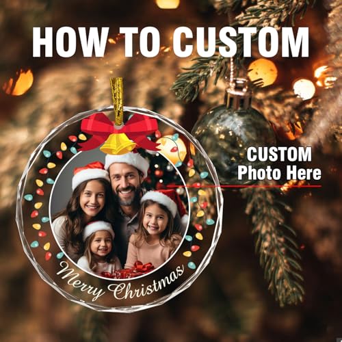 Personalized Photo Ornaments Christmas Tree Hanging Decor