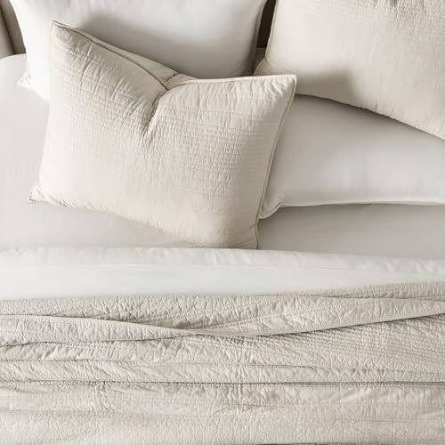 HOME 100% Cotton Modern Lines Quilt Set King Size