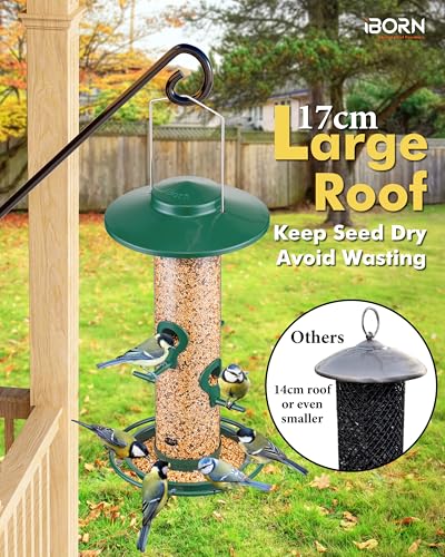 Bird Feeders for Outdoors Metal Chew Resistant