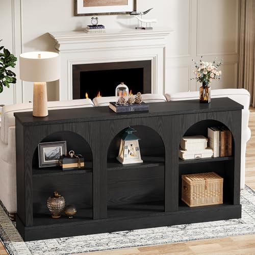 Black Console Table with Storage