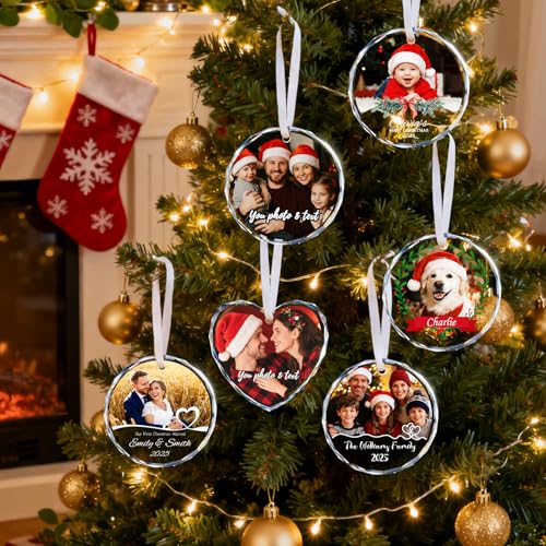 Personalized Dog Ornaments for Christmas Tree with Photo
