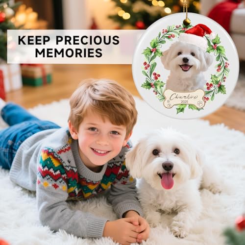 Personalized Dog Ornaments for Christmas Tree with Photo