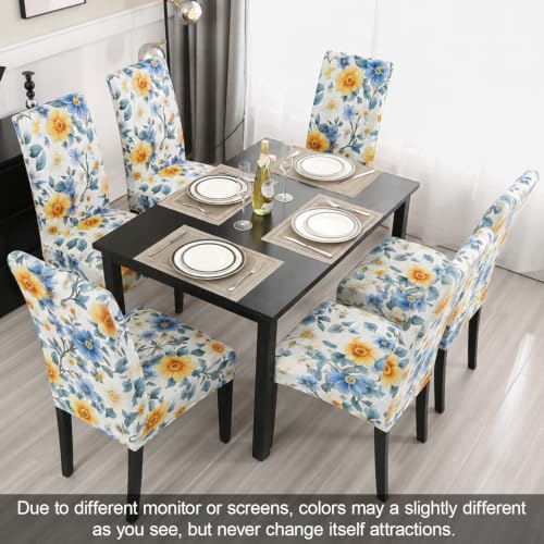 Pattern Chair Covers for Dining Room Set of 6