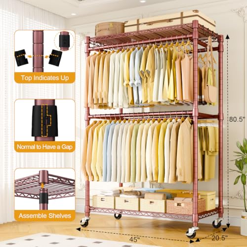 Rolling Clothes Rack