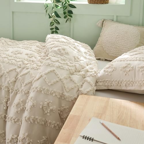 Tufted Boho Comforter Set Twin Size