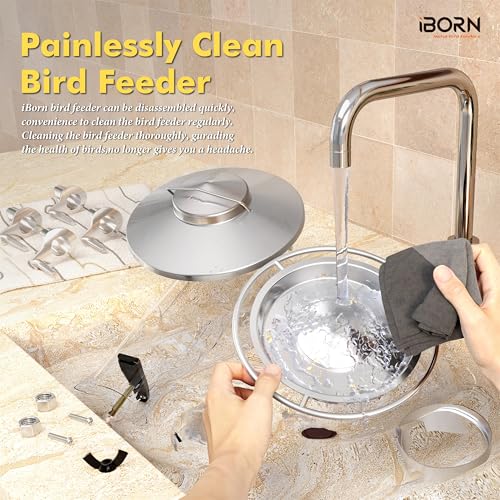 Bird Feeders for Outdoors Metal Chew Resistant